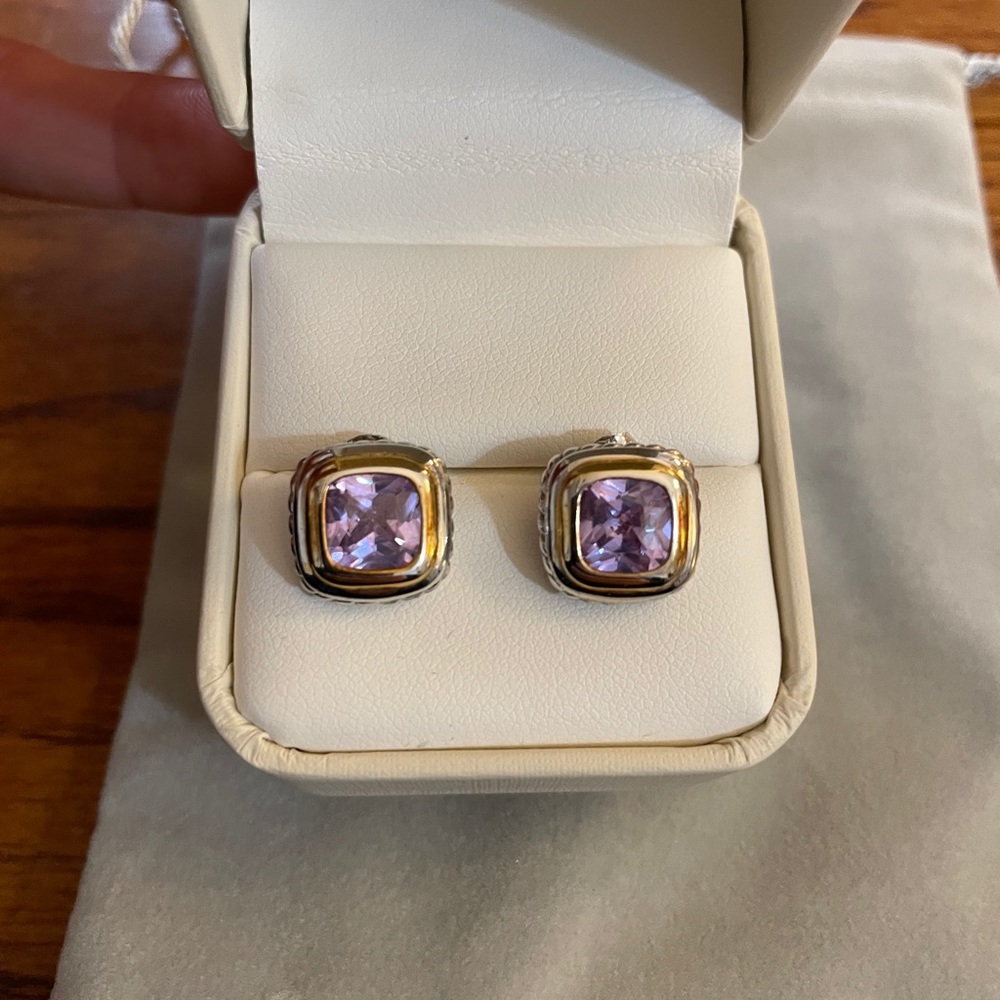 $ firm Stunning Amethyst Earrings